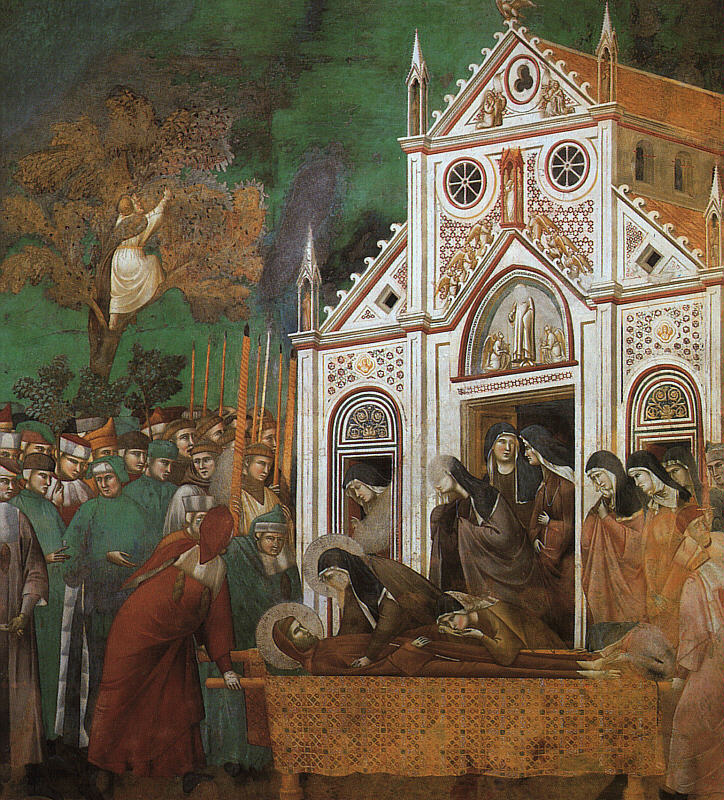Giotto, Saluto di Santa Chiara a San Francesco